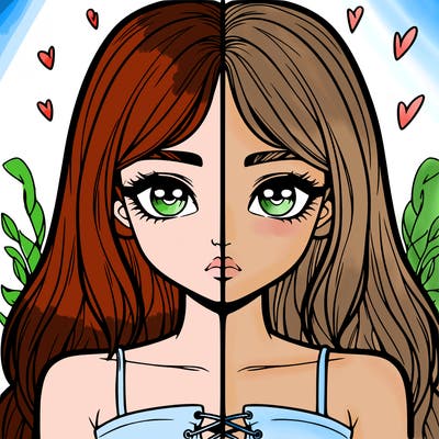 realistic girl split