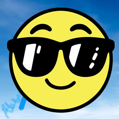 emoji with sunglasses