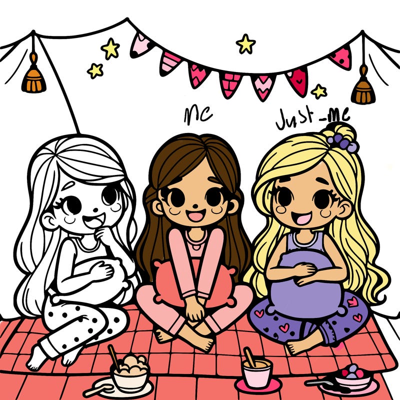 girl sleepover party