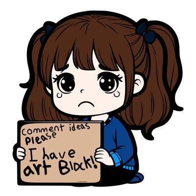 sad girl with a blank sign