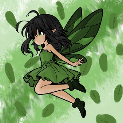 manga fairy flying
