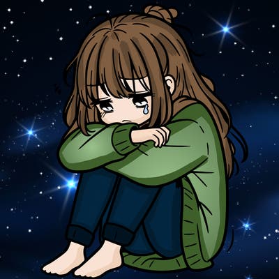 depressed girl