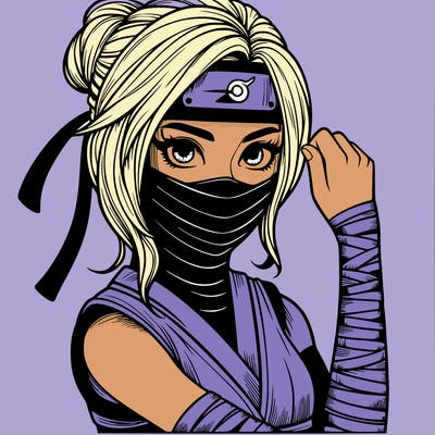 realistic girl ninja