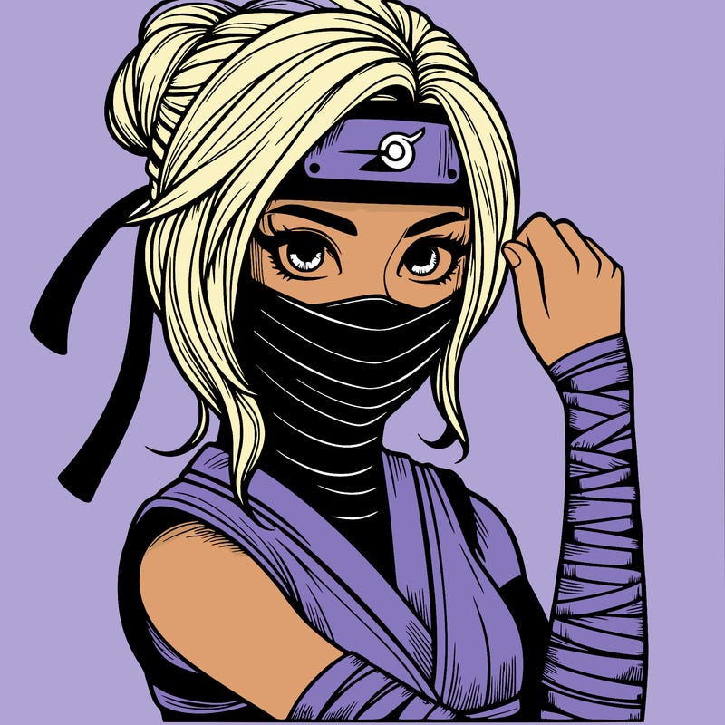 realistic girl ninja