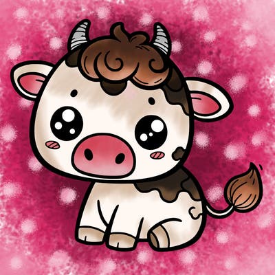 a cute cow