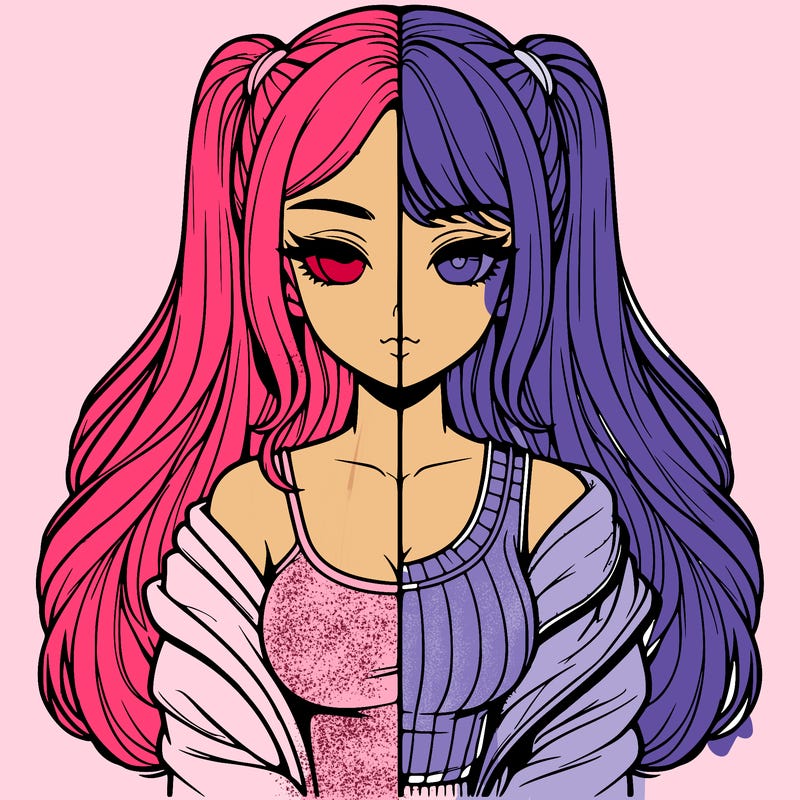 realistic girl split