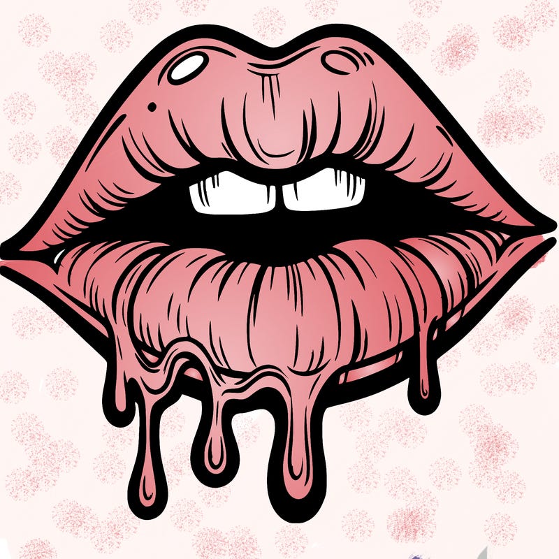 lips that look realistic and drip