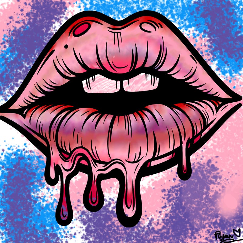 lips that look realistic and drip