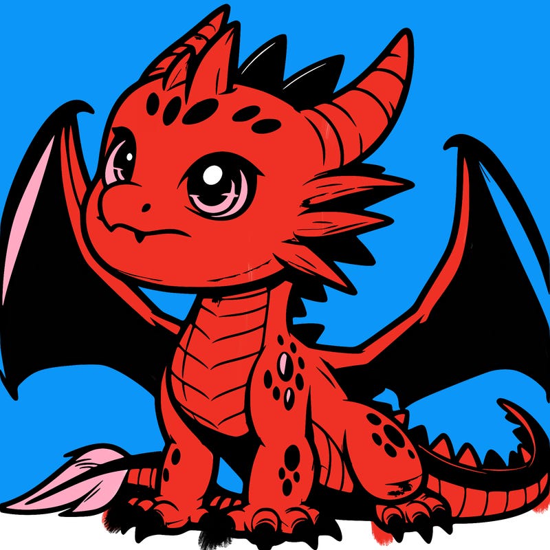 fierce baby night dragon