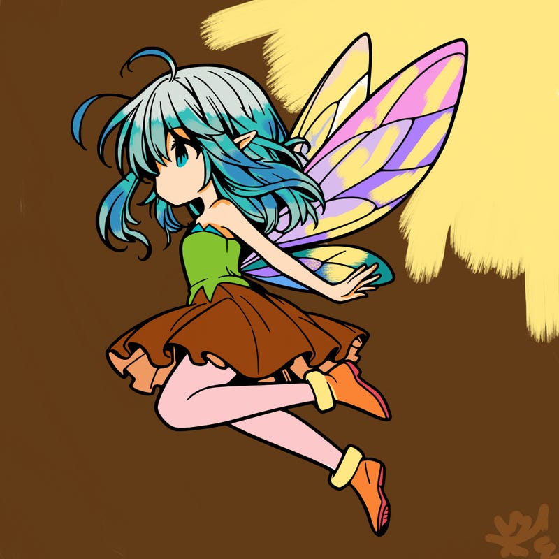 manga fairy flying