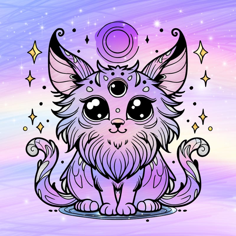 mystical cat creature