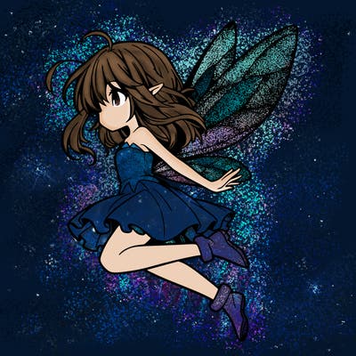 manga fairy flying