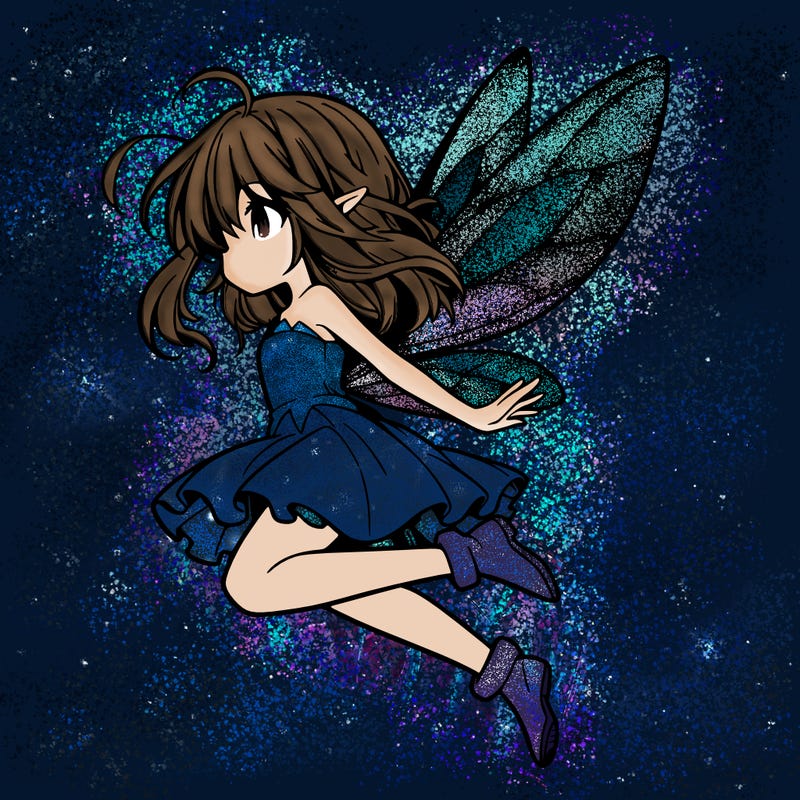 manga fairy flying
