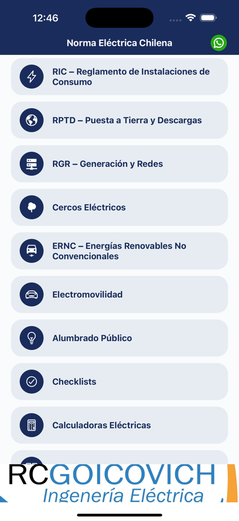 Norma Eléctrica Chilena | Normativa RIC y RPTD en tu bolsillo