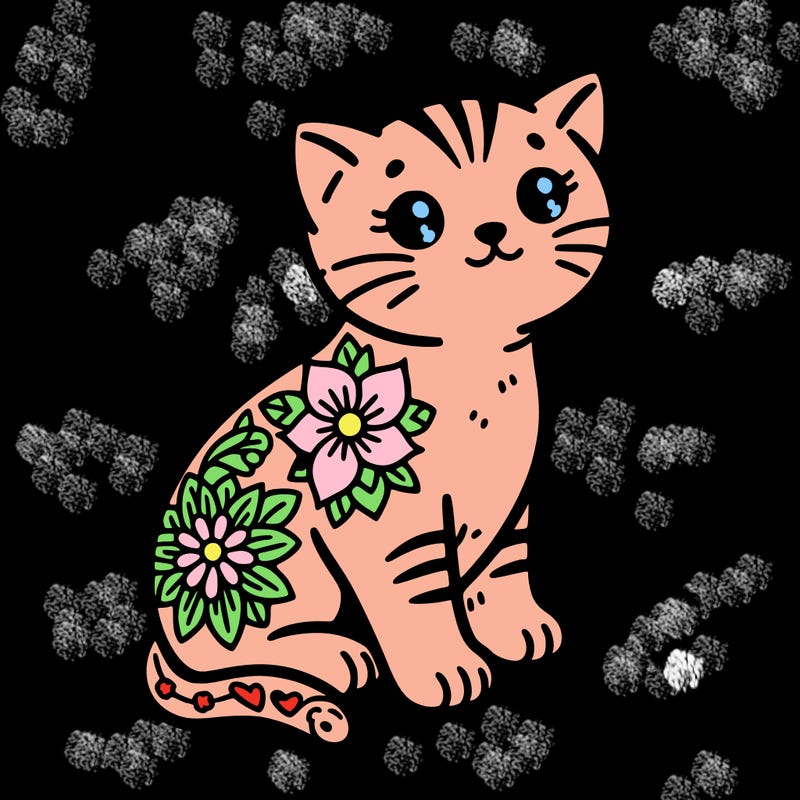 kitten tattoo