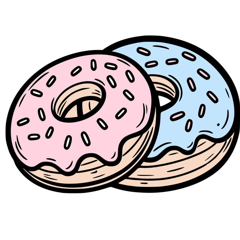 a piece of food doughnuts