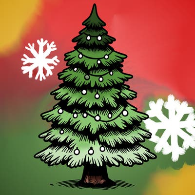 christmas tree realistic