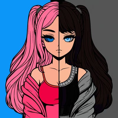 realistic girl split