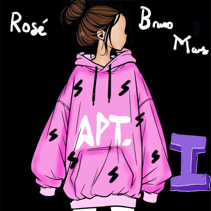 realistic girl with a oversized sweatshirt on and a bun
