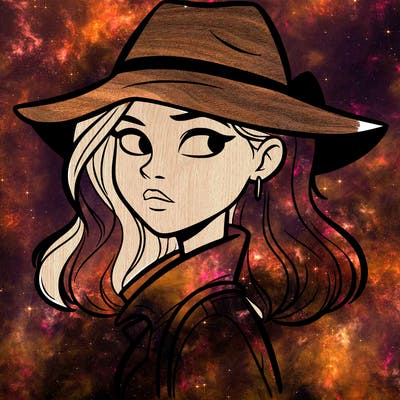 mysterious girl looking sideways