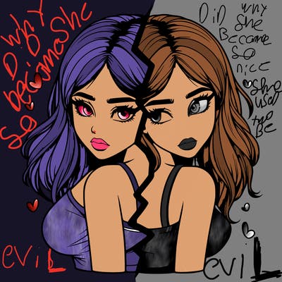 realistic girl split