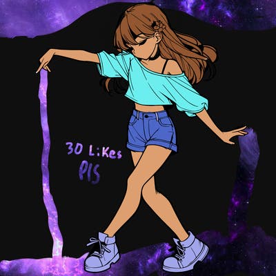 realistic girl danceing