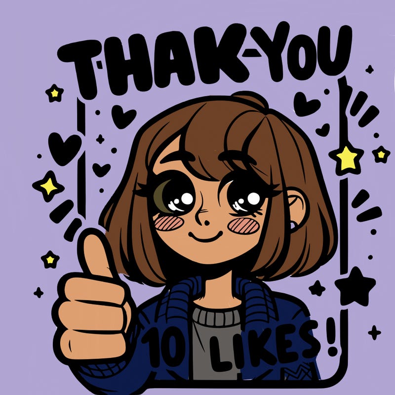 thank you for 10 likes