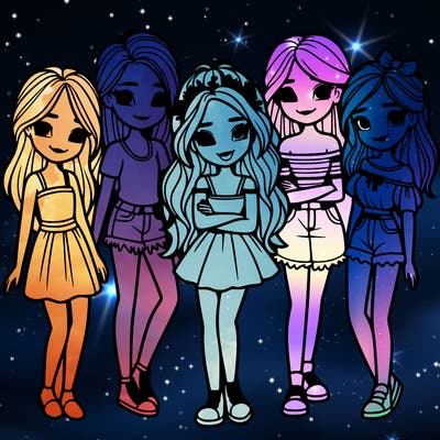group of girls