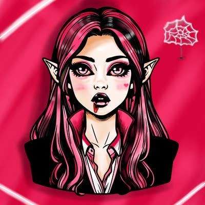 realistic vampire girl