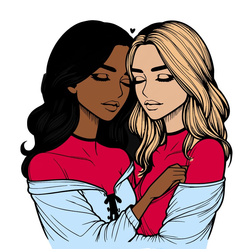 realistic girls in love