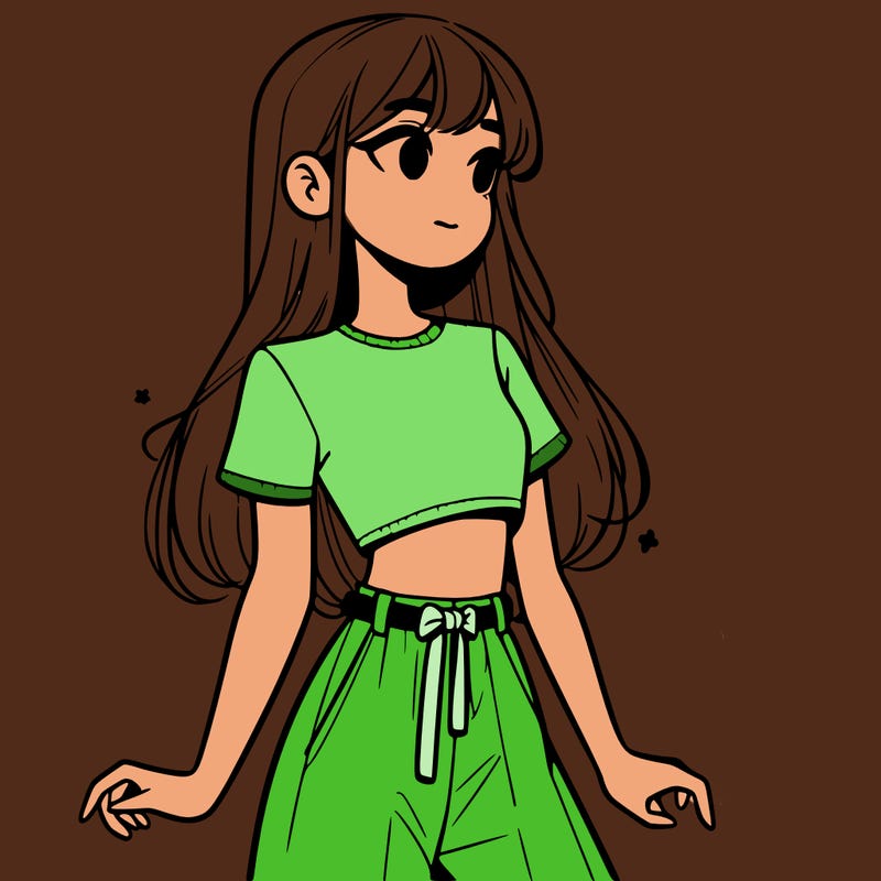 girl in a cute crop top