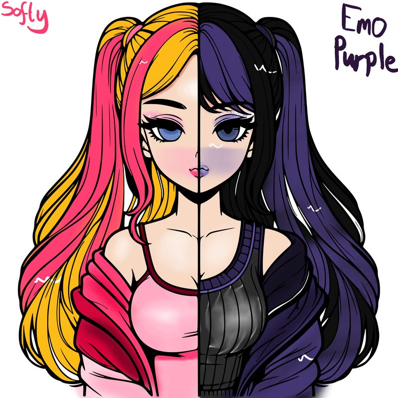 realistic girl split