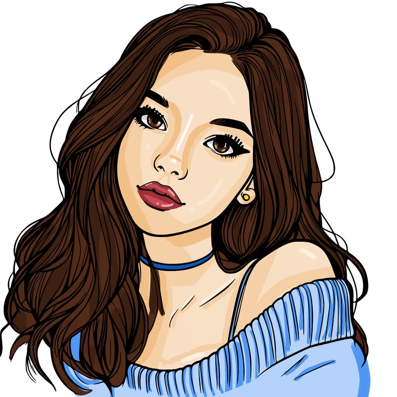 beautiful teenage woman realistic