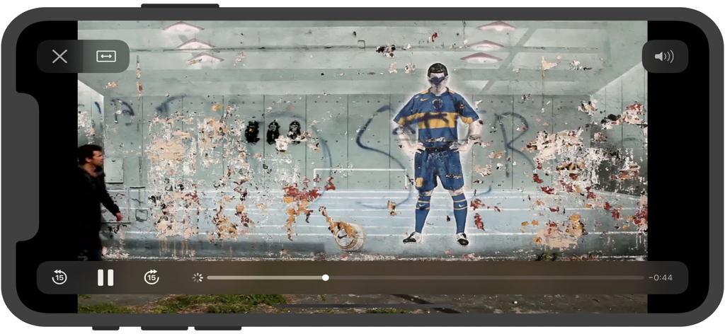 IPTV fast app video playback on a smartphone screen