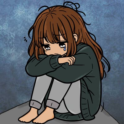 depressed girl