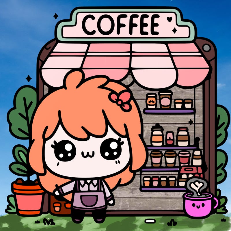 cute kawai coffee shop