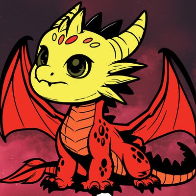 fierce baby night dragon