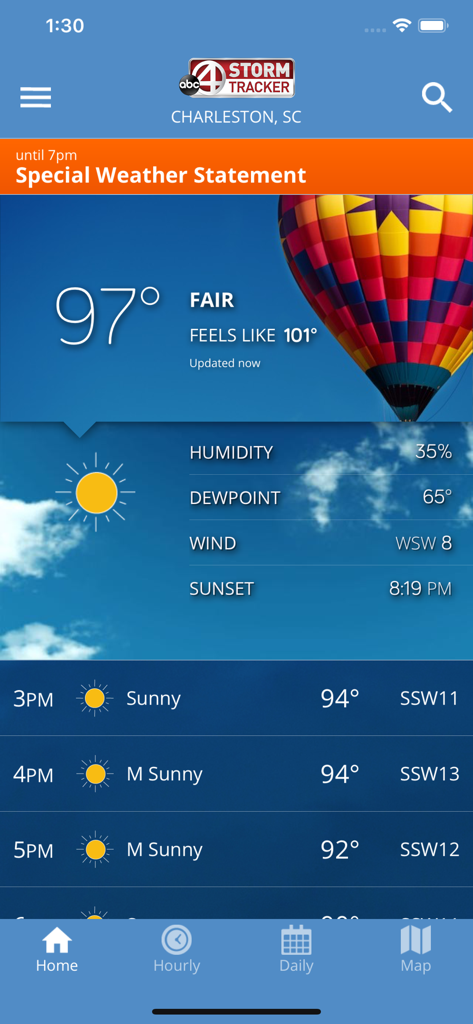 ABC News 4 Storm Tracker - Pronóstico meteorológico de ABC News 4 Storm Tracker para Charleston, Carolina del Sur