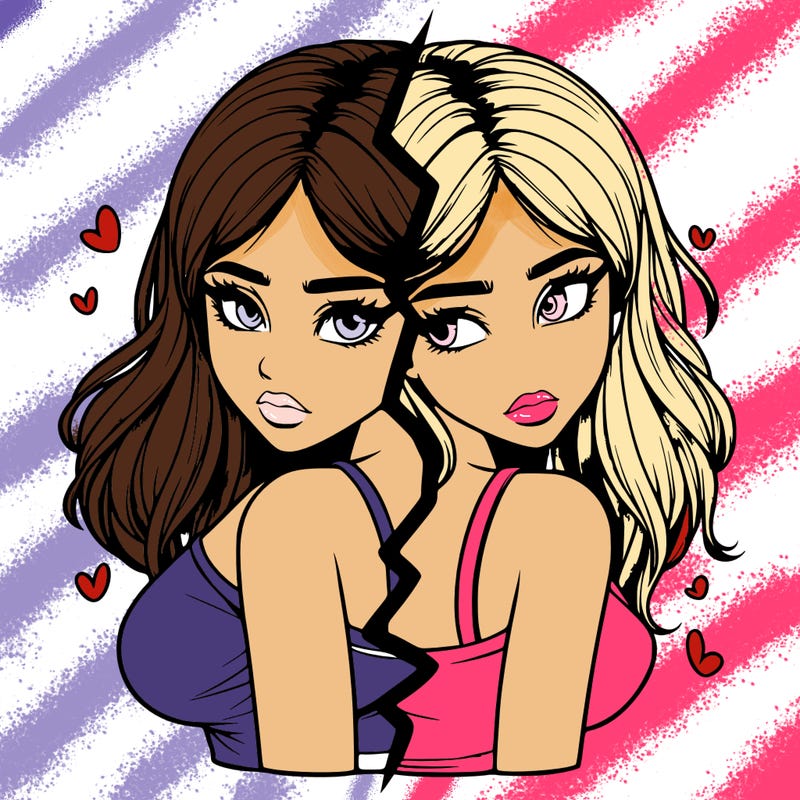 realistic girl split