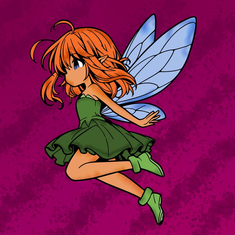 manga fairy flying