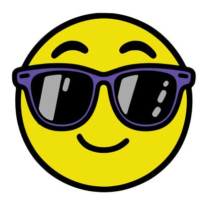 emoji with sunglasses