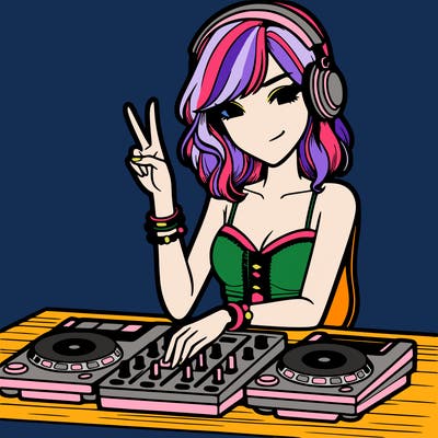 woman dj party