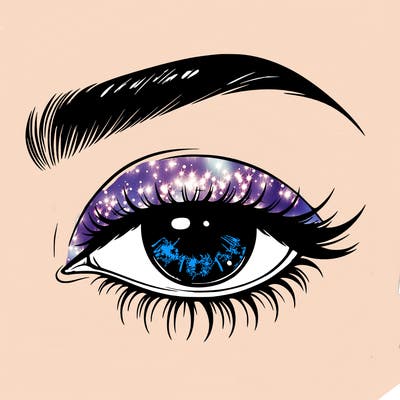 eye closed realistic