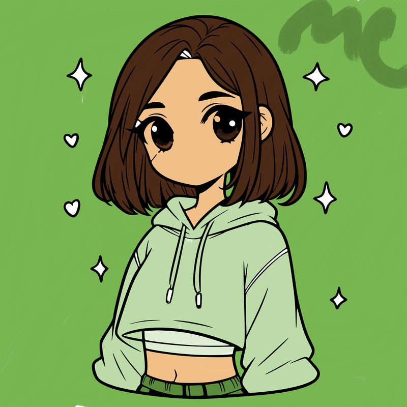 girl with a cropped hoodie on