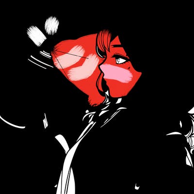 a realistic girl spray, painting