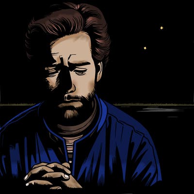 realistic woman crying in a dark room