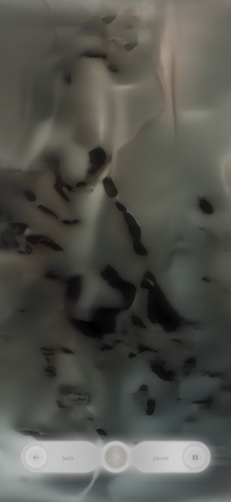 otherspace - Abstract fluid texture with minimalist navigation bar in otherspace app