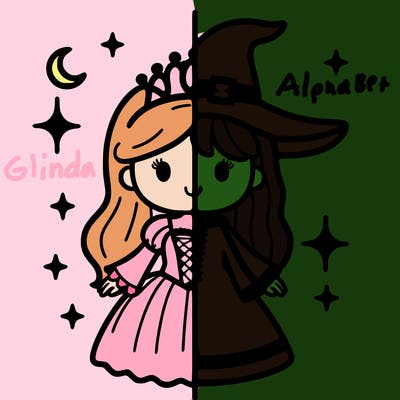 split princess and witch