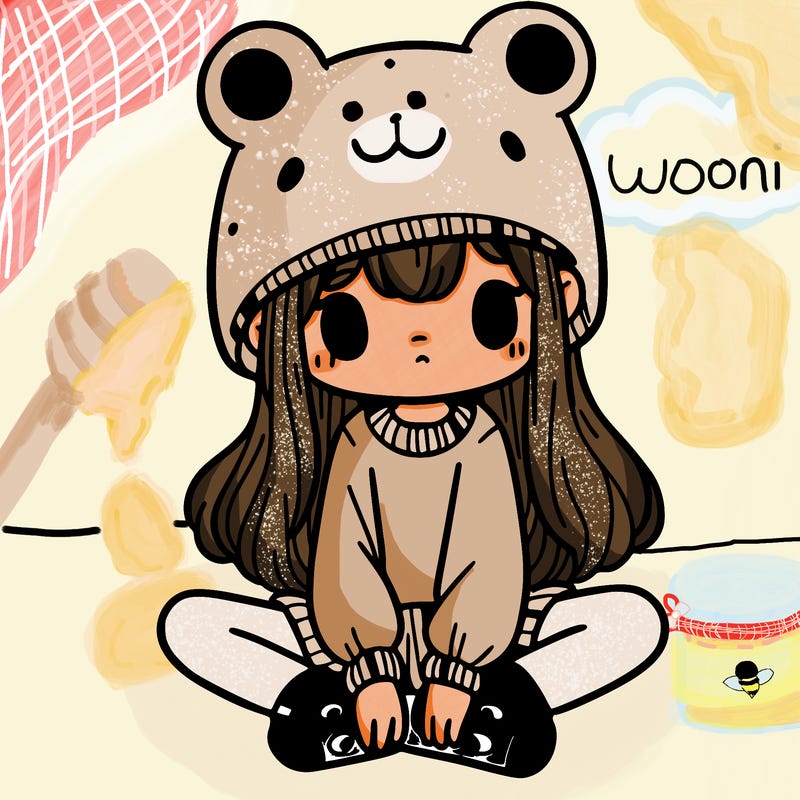 a girl wearing a frog hat and some frog socks