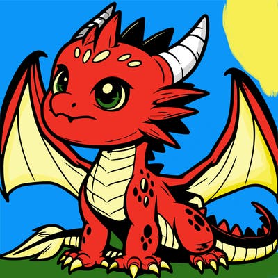 fierce baby night dragon